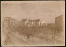 cca 1900 Pozsony, városi színház, apácazárda, nemzeti szálloda, keményhátú fotó, foltos, 13×18 cm