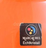 Marcaurel váza, üveg, jelzett, hibátlan, m: 20 cm