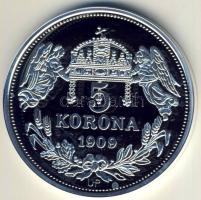 DN "Királyi koronák/1909 5K - II.László" Ag emlékérem 20g T:PP Csak 2000db, tanúsítvánnyal!