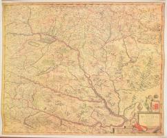 Magyar Királyságot ábrázoló régi térkép modern reprintje vászonra, falra akasztható 60x50 cm