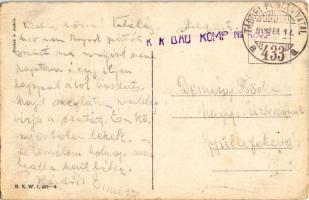 1918 Art Nouveau fashion lady. B.K.W.I. 481-6. s: Mela Koehler (szakadás / tear)