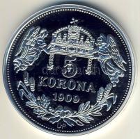 DN "Királyi koronák/1909 5K - V.Ferdinánd" Ag emlékérem 20g T:PP Csak 2000db, tanúsítvánnyal!