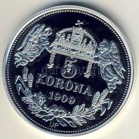 DN "Királyi koronák/1909 5K - II.Károly" Ag emlékérem 20g T:PP Csak 2000db, tanúsítvánnyal!