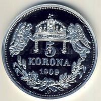 DN "Királyi koronák/1909 5K - I.János" Ag emlékérem 20g T:PP Csak 2000db, tanúsítvánnyal!