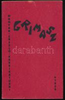 Magyar László: Grimasz. (Szegedi panoptikum II.) Linoleumba metszett karrikatúrák. Juhász Gyula előszavával. Szeged, 1928., Szerzői kiadás,(Délmagyarország-ny.), 109 p. Kiadói papírkötés, kissé szakadt címlappal. Számozott (45./150), a művész által ALÁÍRT példány.