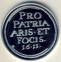 Erdély 1611. Thaler Ag Báthory Gábor modern Ag utánverete 20g T:PP Csak 2000db, tanúsítvánnyal!