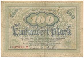 Németország / Weimari Köztársaság / Dortmund 1922. 100M szükségpénz T:III- Germany / Weimar Republic / Dortmund 1922. 100 Mark necessity note / notgeld C:VG