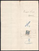 1911 Bp., Propper Samu mezőgazdasági gépek és eszközök gyári raktára, dekoratív, szecessziós fejléce...