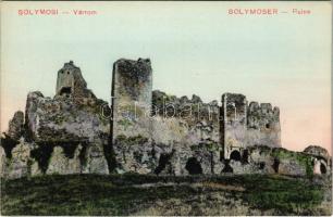 Lippa, Lipova; Solymosi várrom. Özv. Krivány Györgyné kiadása / Cetatea Soimos / castle ruins