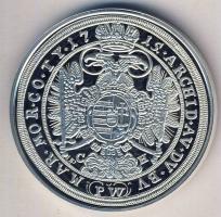 1715. Thaler Ag III.Károly modern Ag utánverete 20g T:PP Csak 2000db, tanúsítvánnyal!