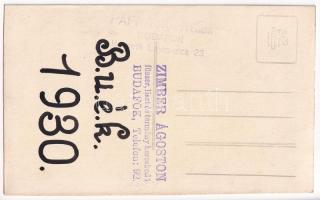 1930 Budapest XXII. Budafok, Zimber Ágoston liszt, fűszer, termény és takarmány kereskedő üzlete. Ap...