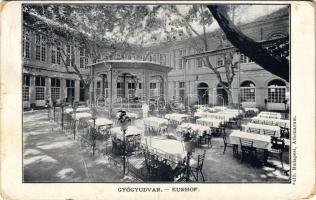 1910 Budapest II. Császár fürdő, gyógyudvar (EM)