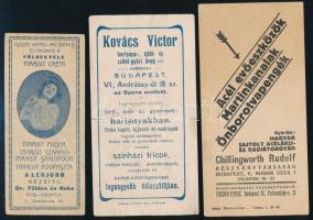 6 db vegyes (nagyrészt budapesti) számolócédula