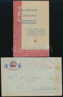 1939 City úriszabóság őszi reklámprospektus + fejléces boríték