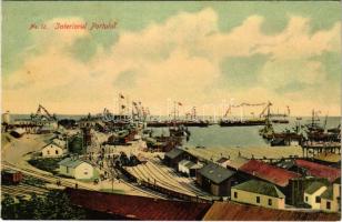 Constanta, Konstanza; Interiorul Portului / port, railway, train