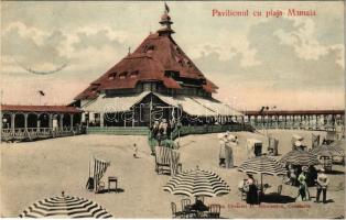 1907 Constanta, Konstanza; Pavilionul cu plaja Mamaia / beach, pavilion