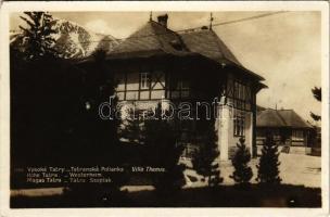 1928 Tátraszéplak, Tatranska Polianka, Westerheim (Tátra, Magas-Tátra, Vysoké Tatry); Villa Themis / nyaraló / villa
