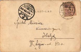 1900 Kolozsvár, Cluj; Iparmúzeum. Kováts P. és Fiai kiadása, szecessziós keret / Industry Museum. Ar...