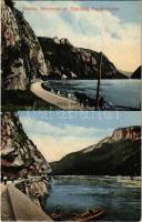 1913 Báziás, Széchenyi út, Babakaj, Kazán-szoros. Dervarics Ferenc vasúti vendéglős kiadása / Cazane / gorge, road