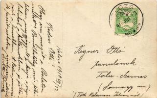 1910 Kolozs, Kolozs-sósfürdő, Kolozsfürdő, Cojocna; kirándulók / tourists. photo