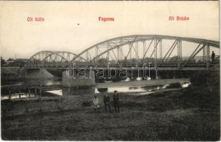 1913 Fogaras, Fagaras; Olt hídja / Alt Brücke / Olt river bridge (EK)