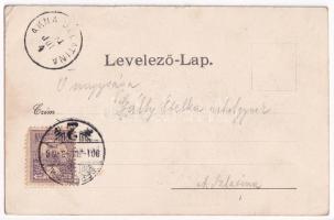 1901 Szatmárnémeti, Szatmár, Satu Mare; Régi törvényszék, Neuschlosz fűrésztelep, Református templom...