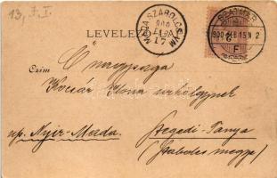 1900 Szatmárnémeti, Szatmár, Satu Mare; Színház, Deák tér, üzletek, Püspöki palota. Lövy Miksa kiadá...