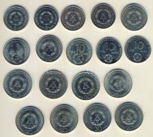 NDK 1969-75. 5M (4x) 2klf, 10M (6x) 3klf, 20M (8x) 4klf T:2,2/3 Összesen 18db!