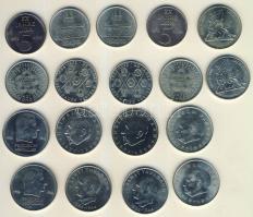 NDK 1969-75. 5M (4x) 2klf, 10M (6x) 3klf, 20M (8x) 4klf T:2,2/3 Összesen 18db!