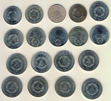 NDK 1969-75. 5M (4x) 2klf, 10M (6x) 3klf, 20M (8x) 4klf T:2,2/3 Összesen 18db!