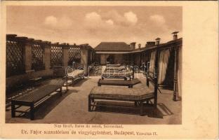 Budapest VIII. Dr. Pajor szanatórium és vízgyógyintézet, nap fürdő. Id. Weinwurm Antal kiadása. Vas utca 17.