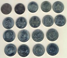 NDK 1969-75. 5M (4x) 2klf, 10M (6x) 3klf, 20M (8x) 4klf T:2,2/3 Összesen 18db!