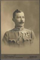 cca 1890 Katona keményhátú fotója / Hungarian soldier vintage photo 11x16cm