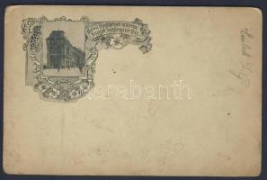 cca 1900 Katona keményhátú fotó  / Hungarian soldier vintage photo 11x17 cm