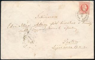 1869 5kr levélen "BALASSA GYARMATH" - Pest