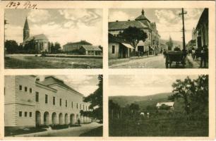 1927 Nagyszőlős, Nagyszőllős, Vynohradiv (Vinohragyiv), Sevljus, Sevlus; utca, templom / street, church (EK)