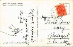 1942 Volóc, Volovec, Volovets; zúgó a viadukttal Volóc mellett, vasúti híd / creek, railway bridge, ...