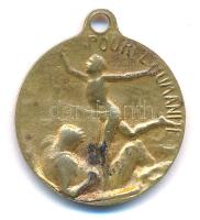 Franciaország 1918. "Türelem, erőfeszítés, bizalom / Az emberiségért" kétoldalas, I. világ...