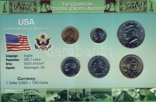 USA 1978-2006. 1c, 5c, 10c, 1/4$, 1/2$, 1$ bemutató szettben T:1,2