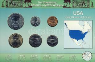 USA 1978-2006. 1c, 5c, 10c, 1/4$, 1/2$, 1$ bemutató szettben T:1,2
