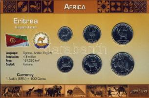Eritrea 1991. 1c, 5c, 10c, 25c, 50c, 100c bemutató szettben T:1