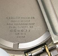Citizen, quartz karóra, acél szíjjal, jelzett, hibátlan, elemcsere szükséges, d: 40 mm