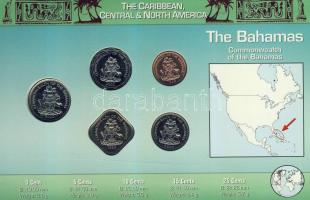 Bahama-szigetek 1992-2004. 1c, 5c, 10c, 25c, 50c bemutató szettben T:1