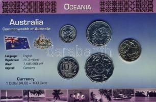 Ausztrália 2001-2006. 5c, 10c, 20c, 50c, 1$ bemutató szettben T:1