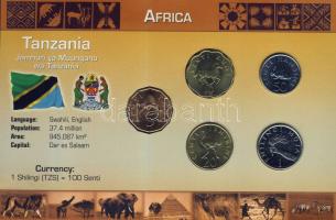 Tanzánia 1981-92. 5s, 10s, 20s, 50s, 1Sh bemutató szettben T:1