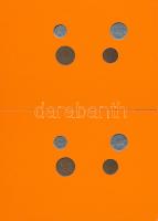 Hollandia 1948-1953. 1c-25c öt különböző év nem hivatalos forgalmi összeállításai narancssárga karto...