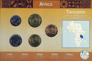 Tanzánia 1981-92. 5s, 10s, 20s, 50s, 1Sh bemutató szettben T:1