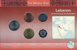 Libanon 1996-2006. 25L, 50L, 100L, 250L, 500L bemutató szettben T:1