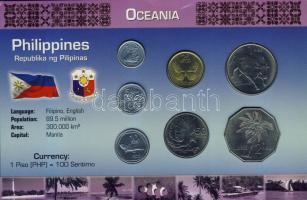 Fülöp-szigetek 1983-93. 1c, 5c, 10c, 25c, 50c, 1P, 2P bemutató szettben T:1