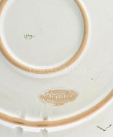 Városlőd kerámiatál, mázlepattanásokkal, jelzett, d: 28 cm